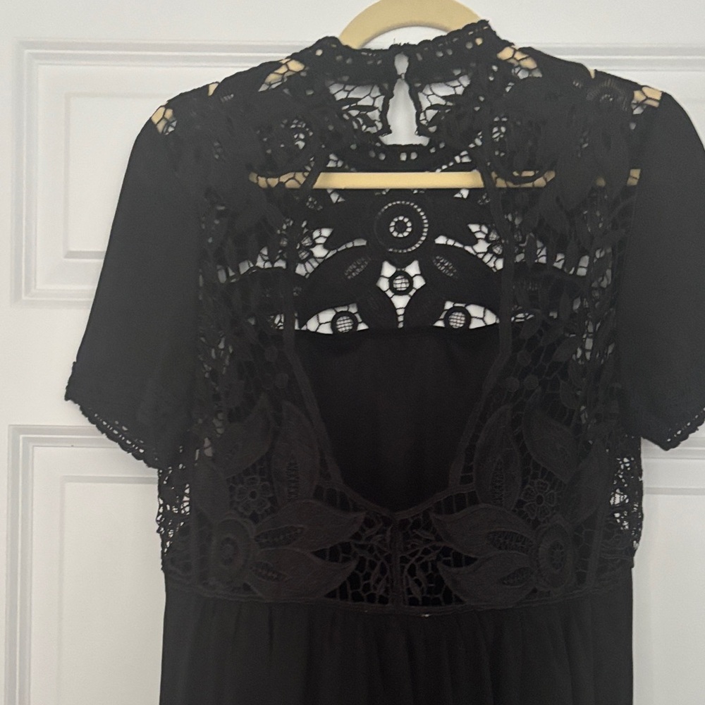 Entro Black Lace Mini Dress - Picture 5 of 7